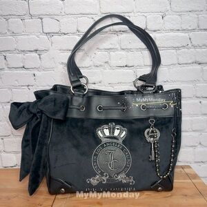 Juicy Couture Daydreamer Classic Juicy Lover Tote Black Liquorice Bag Purse